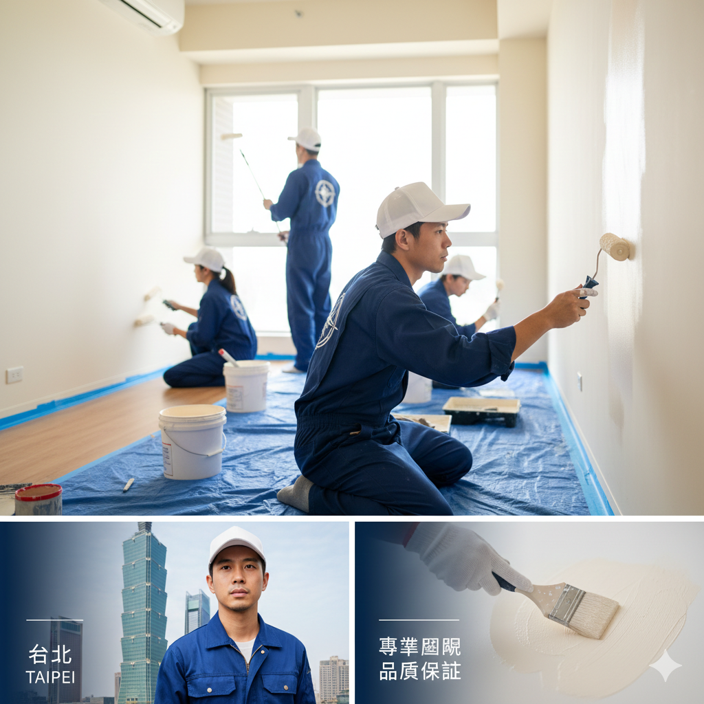 【台北粉刷推薦】老屋翻新、牆面掉漆？台北專業油漆粉刷，讓您的家煥然一新！